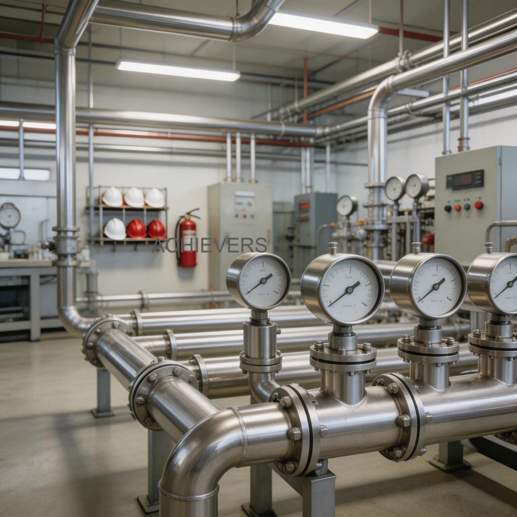 Oil Flow Meters in active use at a global petrochemical processing facility measuring high viscosity fluids