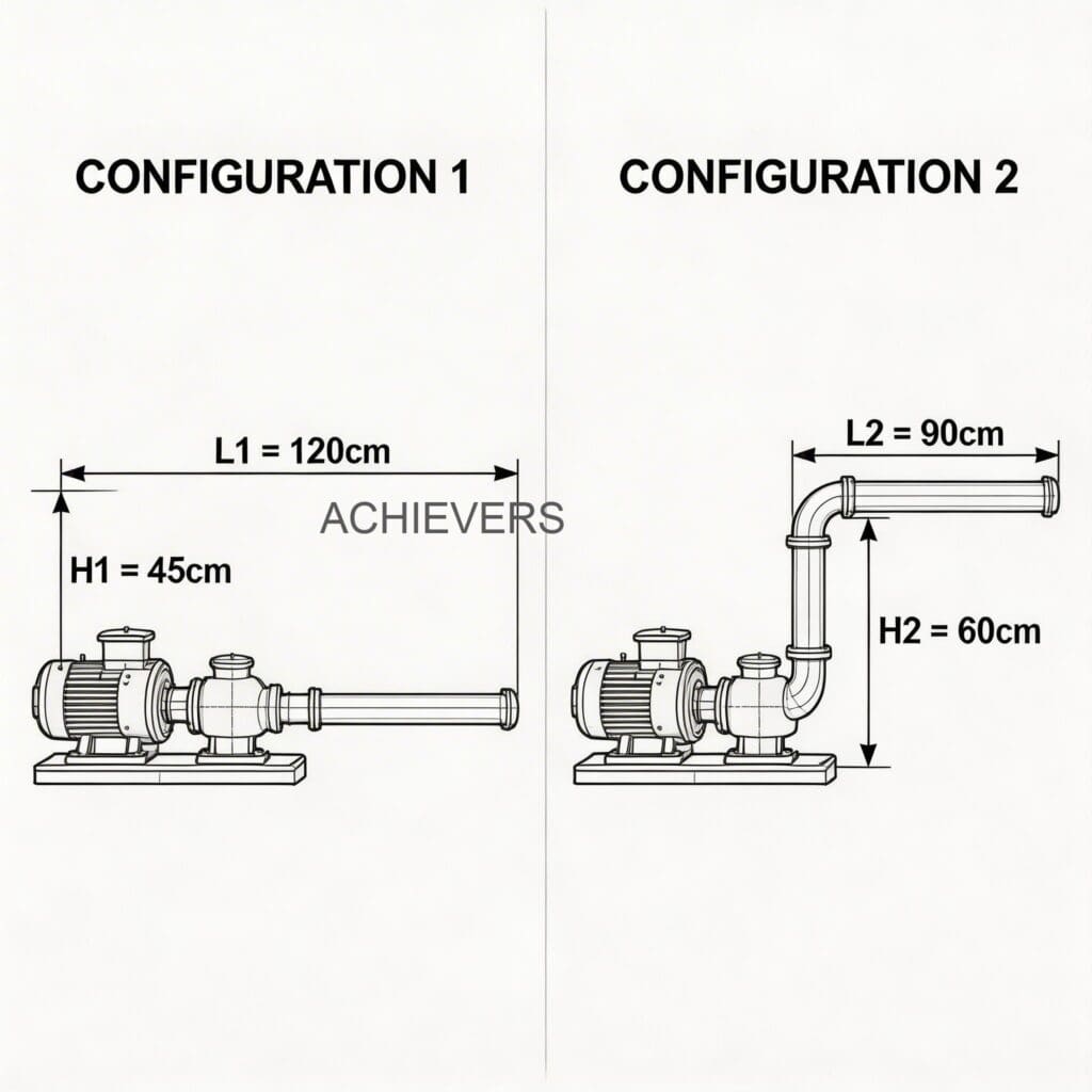 Technical comparison diagram highlighting the key differences between Liquid Batching System variants
