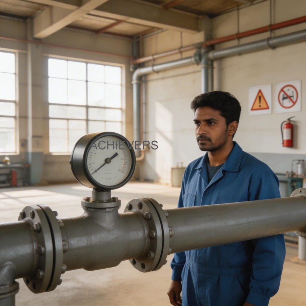 Achievers diesel flow meter and ticket printer installed at a heavy engineering site in India processing bulk high speed diesel transfer