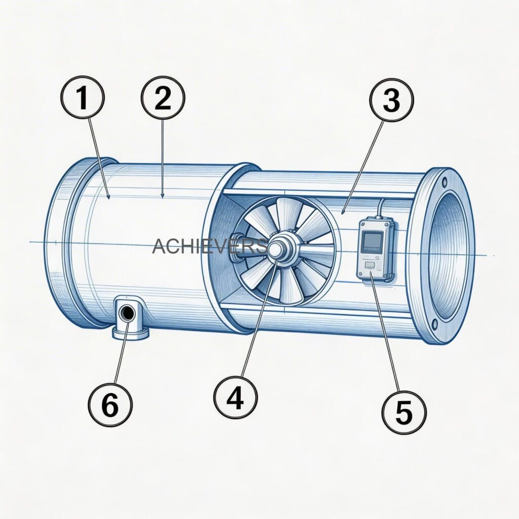 Cross-section technical schematic of an oval gear flow meter and rotary vane pump detailing the internal bypass valve spring, sliding vanes, and gear mesh points