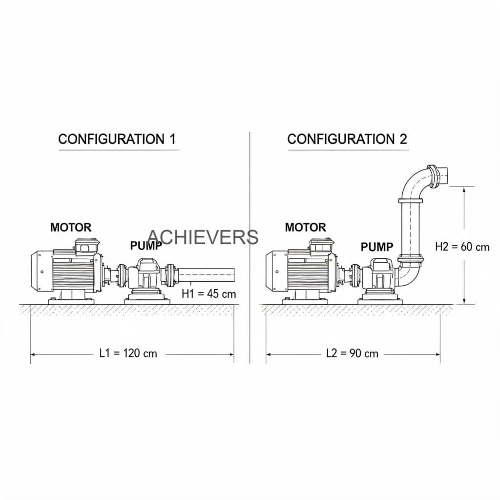 Technical comparison diagram highlighting the key differences between Diesel Dispenser variants