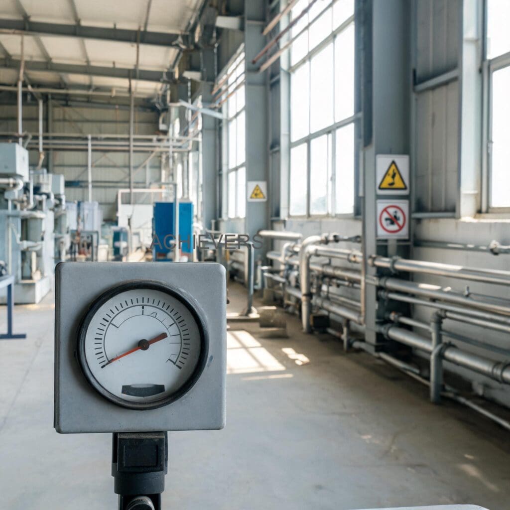 Fuel Consumption Meter operating productively at an Indian industrial site, mounted securely to an engine frame with well-routed, vibration-damped wiring