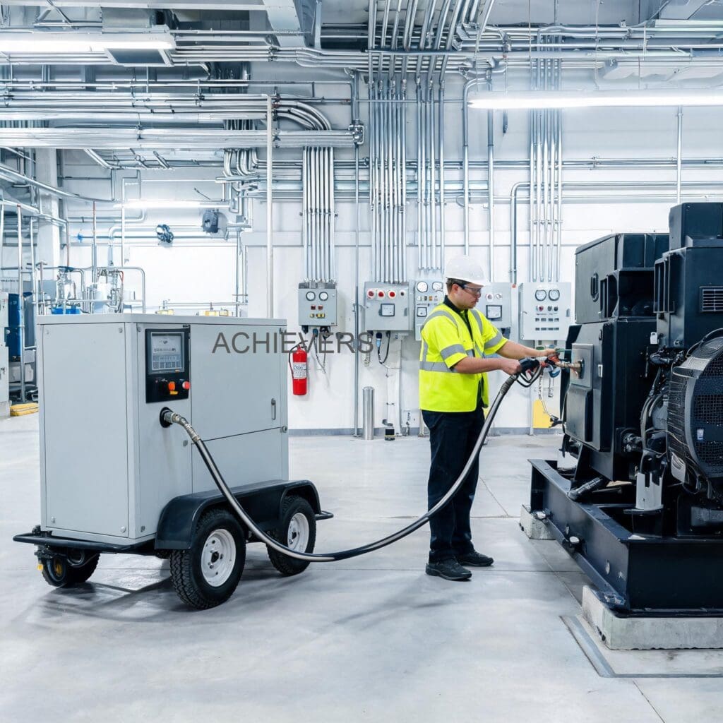 Mobile Diesel Dispenser in productive use demonstrating measurable financial output at global industrial site